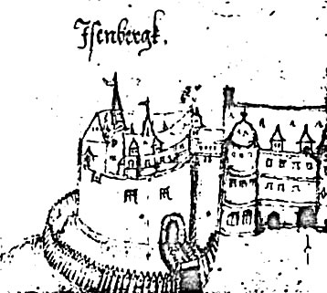 Schloss Eisenberg Grenzkarte von Berthold 1586