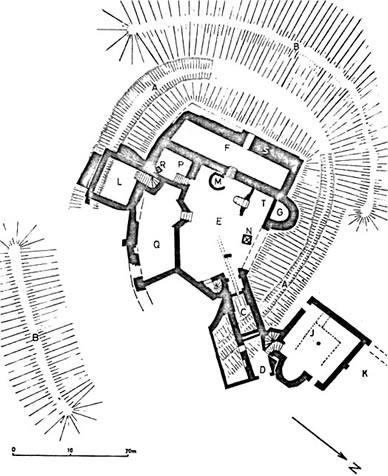 Schloss Eisenberg Grundriss Ausgrabungsstand 1977